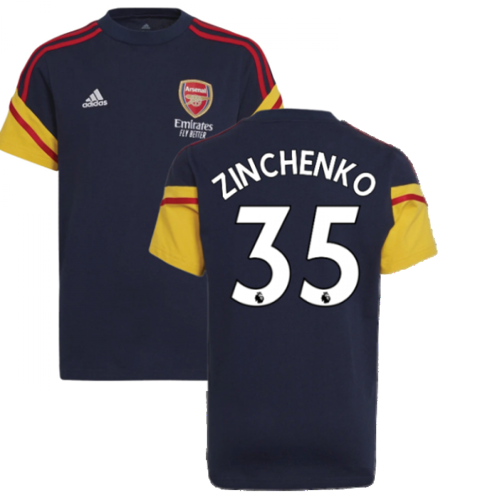 2022-2023 Arsenal Training Tee (Navy) (ZINCHENKO 35)