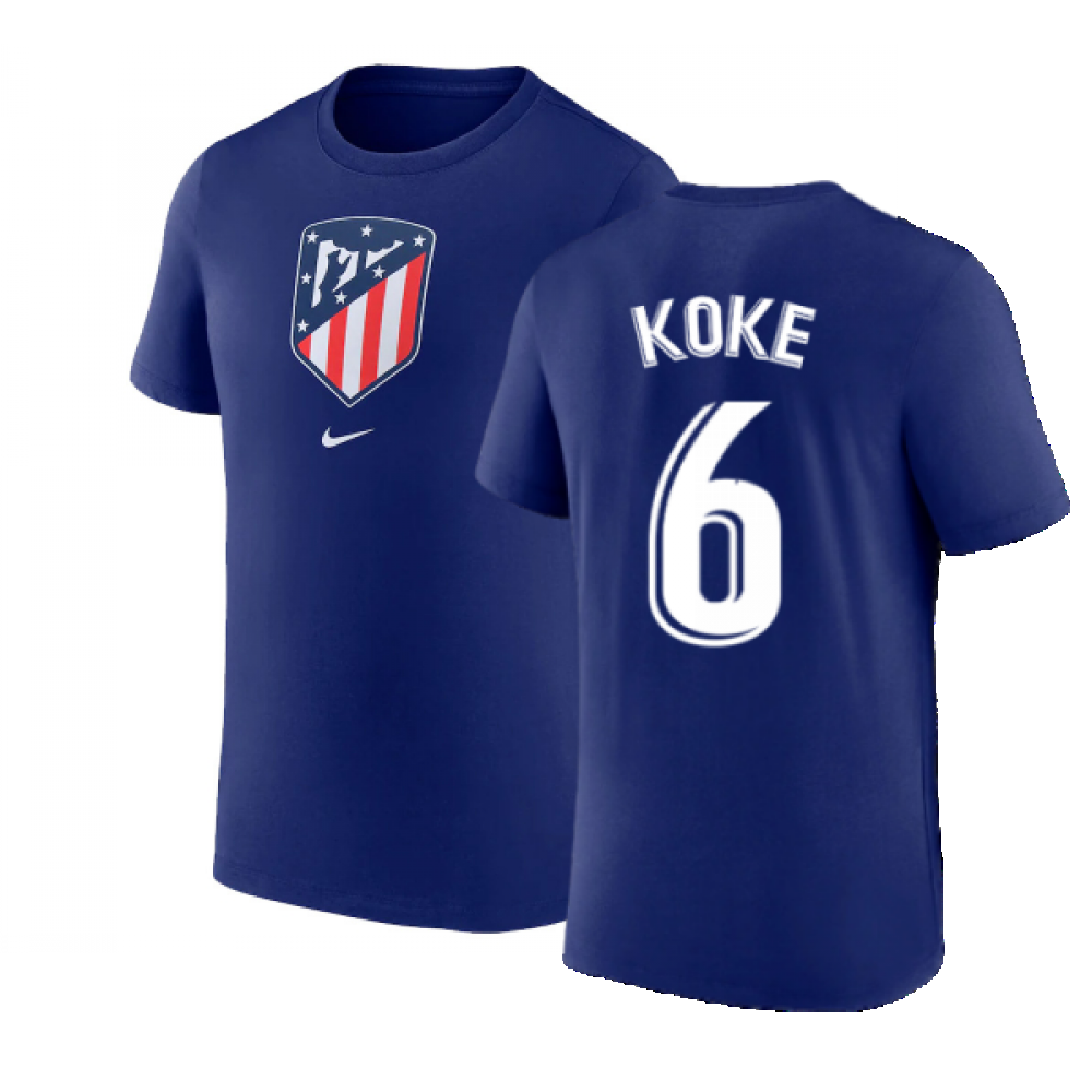 2022-2023 Atletico Madrid Crest Tee (Deep Royal) (KOKE 6)