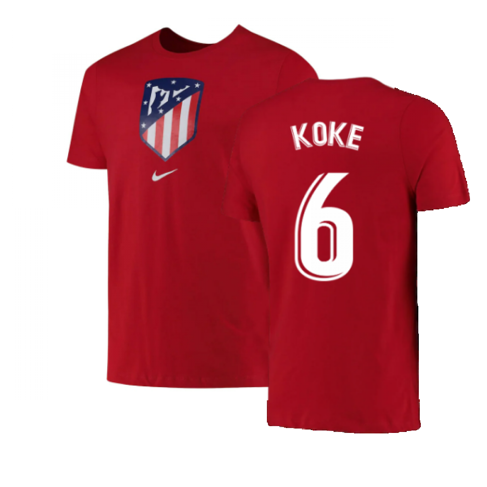 2022-2023 Atletico Madrid Crest Tee (Red) (KOKE 6)