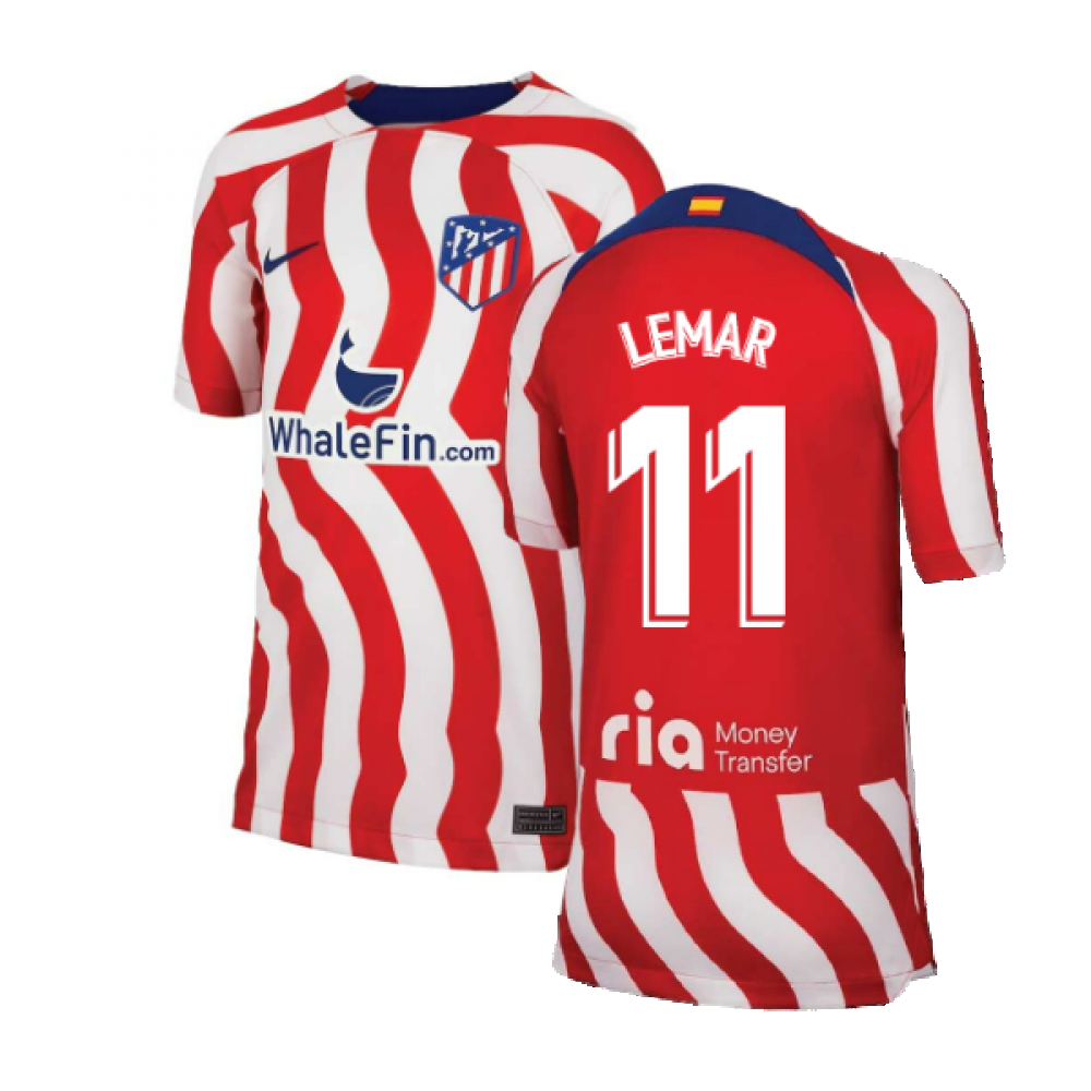 2022-2023 Atletico Madrid Home Shirt (Kids) (LEMAR 11)