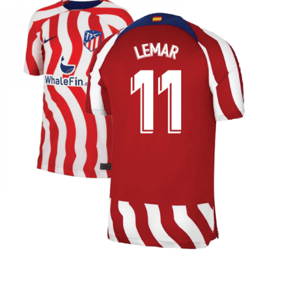 2022-2023 Atletico Madrid Home Shirt (Kids) (LEMAR 11)