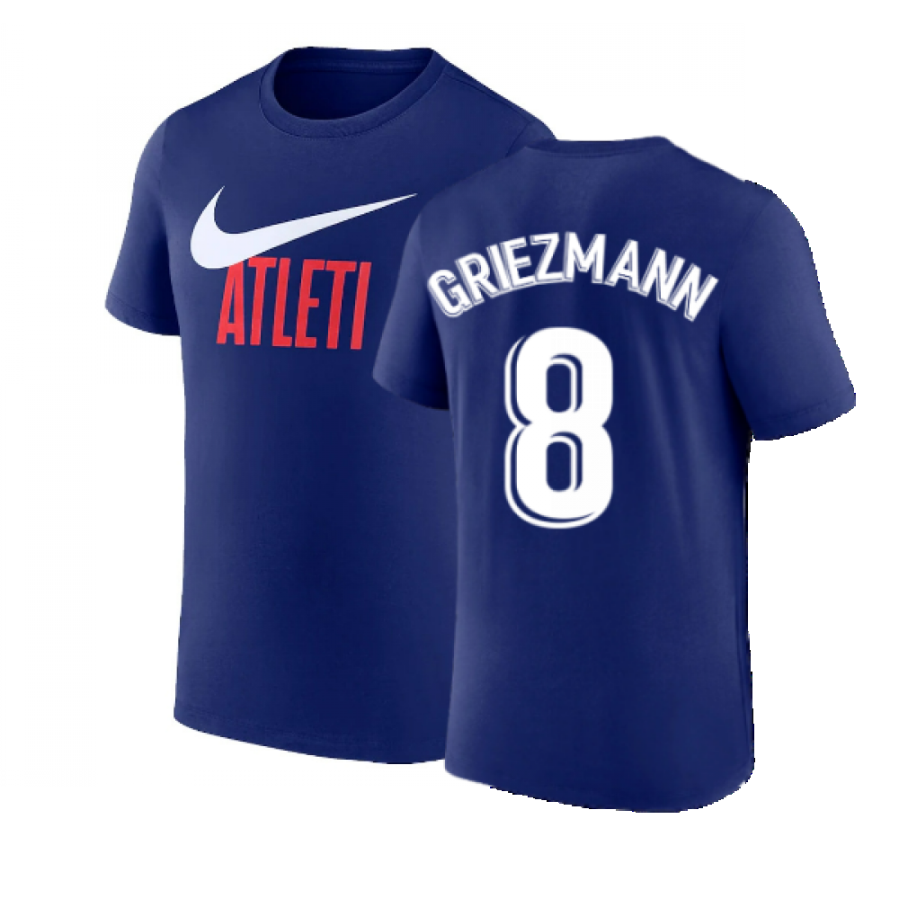 2022-2023 Atletico Madrid Swoosh Tee (Deep Royal) (GRIEZMANN 8)