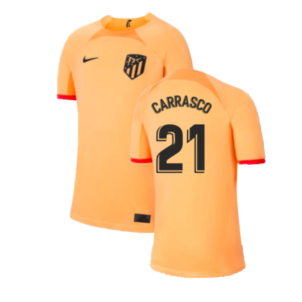 2022-2023 Atletico Madrid Third Shirt (Kids) (CARRASCO 21)