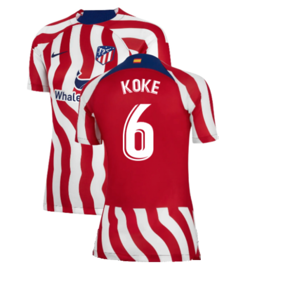 2022-2023 Atletico Madrid Womens Home Shirt (KOKE 6)