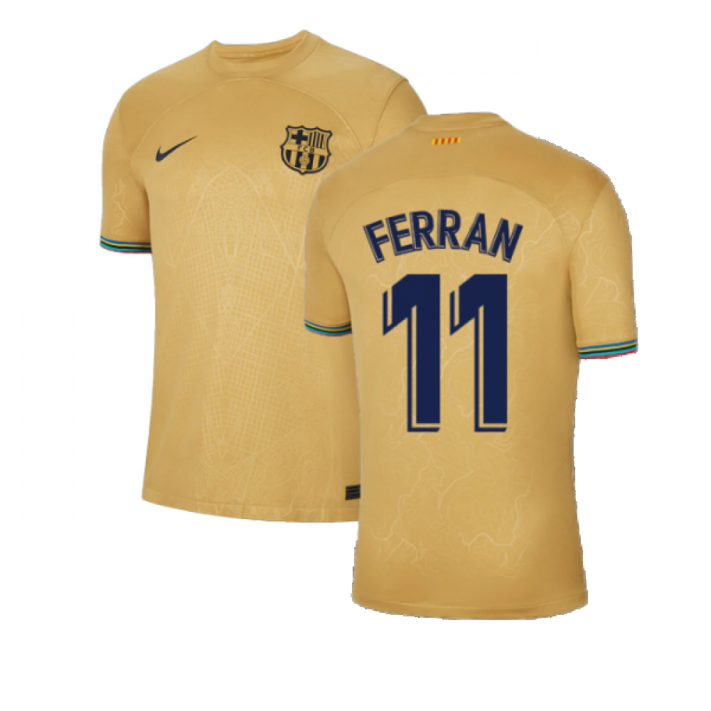 2022-2023 Barcelona Away Shirt (FERRAN 11)