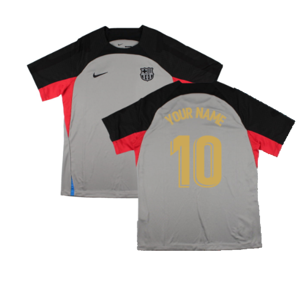 2022-2023 Barcelona CL Training Shirt (Grey) (Your Name)