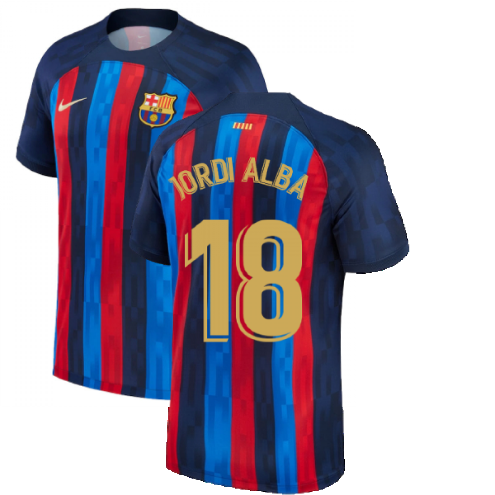 2022-2023 Barcelona Home Shirt (JORDI ALBA 18)