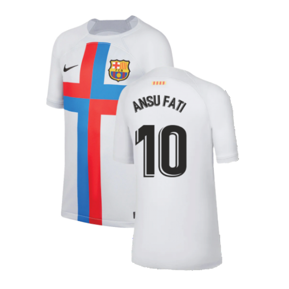 2022-2023 Barcelona Third Shirt (Kids) (ANSU FATI 10)