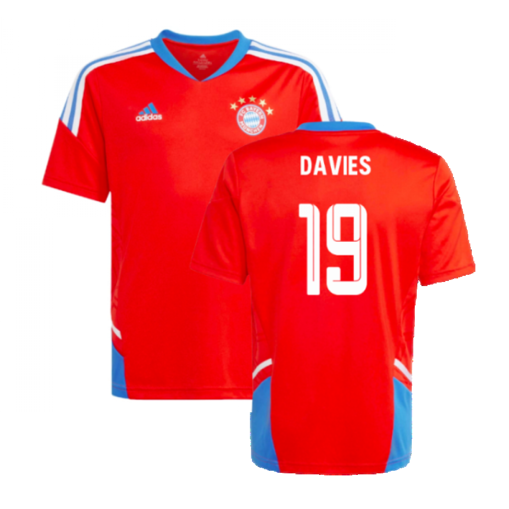 2022-2023 Bayern Munich Training Jersey (Red) - Kids (DAVIES 19)