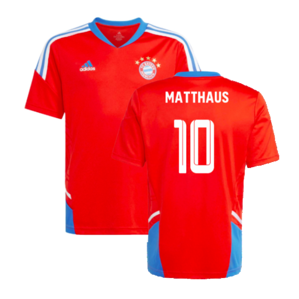 2022-2023 Bayern Munich Training Jersey (Red) - Kids (MATTHAUS 10)