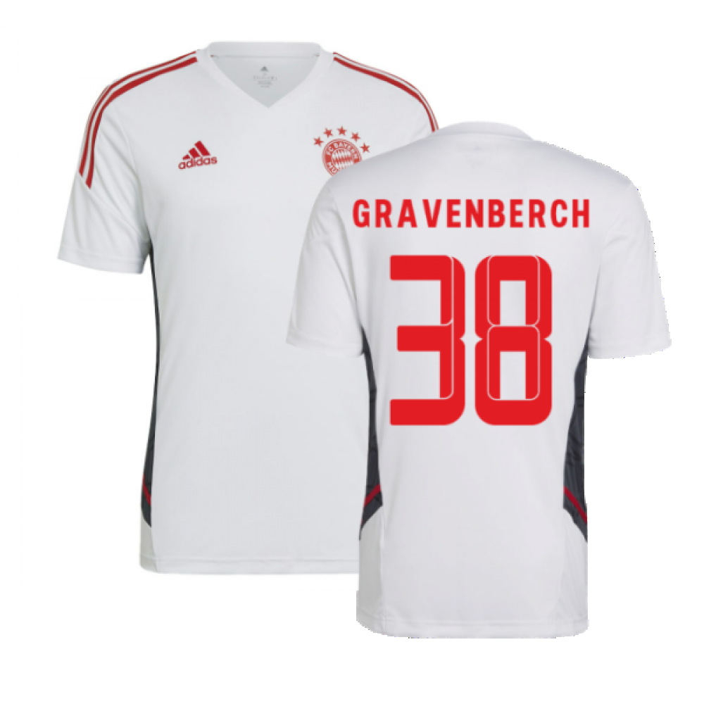 2022-2023 Bayern Munich Training Shirt (White) (GRAVENBERCH 38)