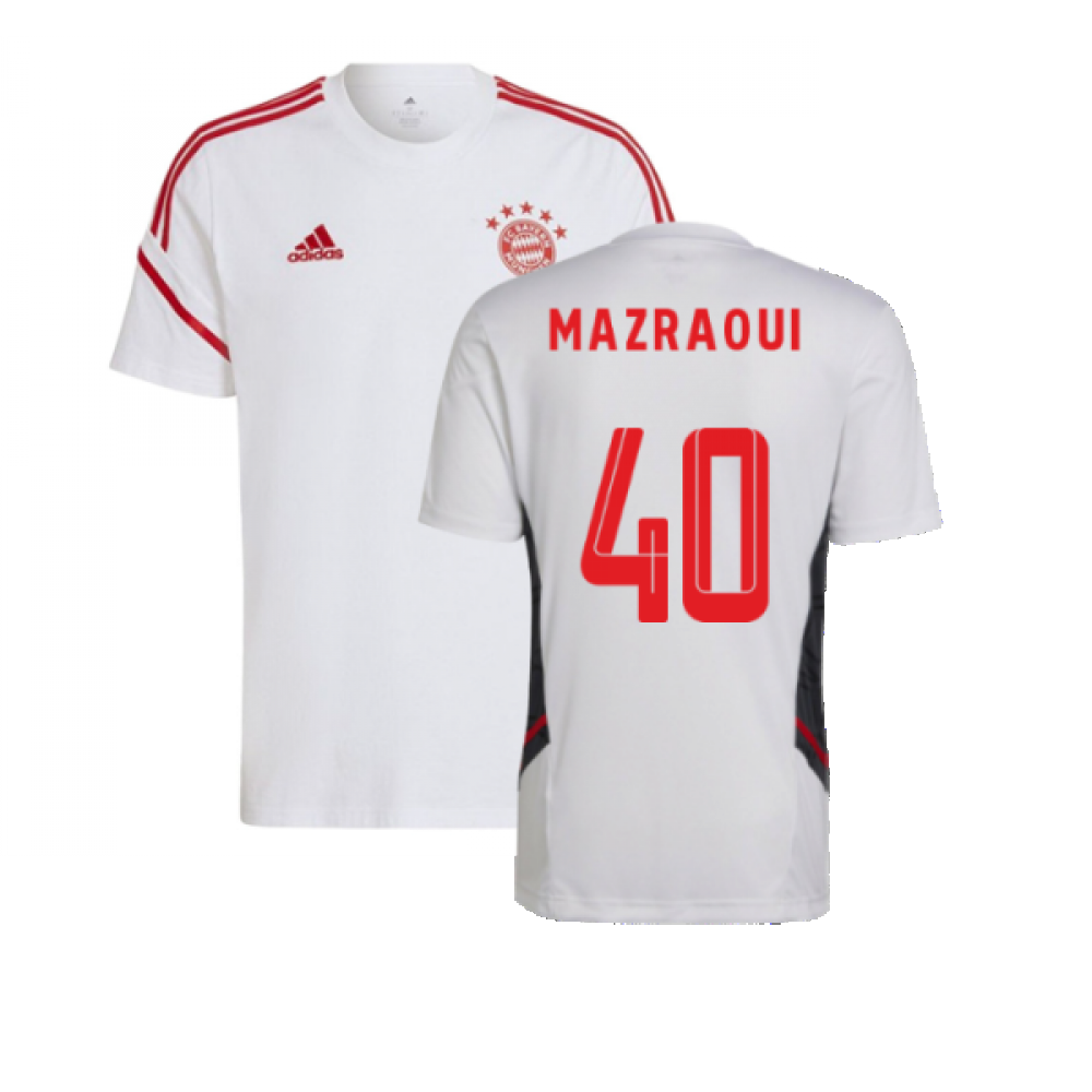 2022-2023 Bayern Munich Training Tee (White) (MAZRAOUI 40)