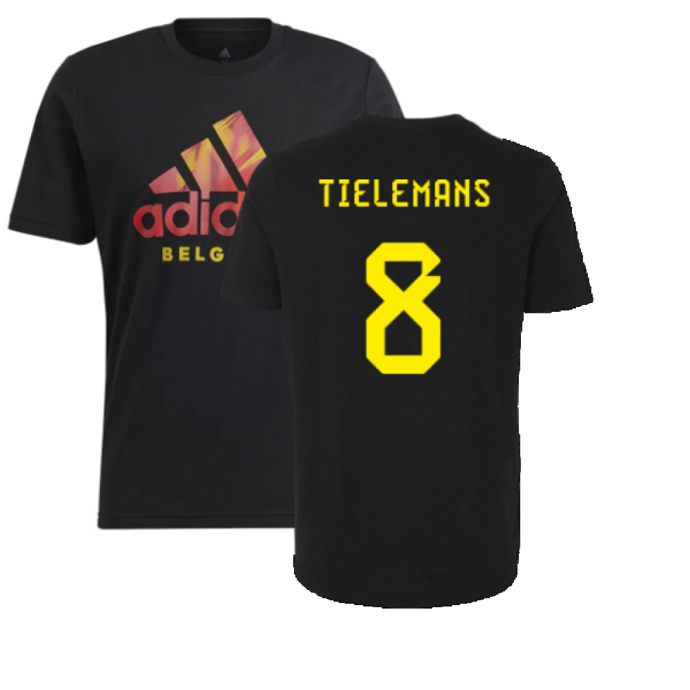 2022-2023 Belgium DNA Graphic Tee (Black) (TIELEMANS 8)