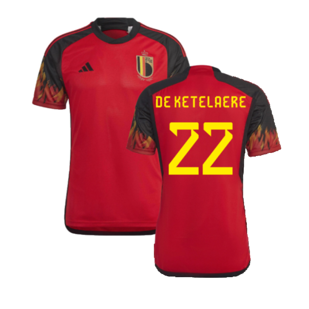 2022-2023 Belgium Home Shirt (De Ketelaere 22)