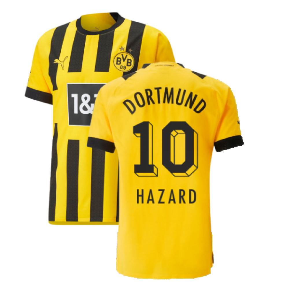 2022-2023 Borussia Dortmund Authentic Home Shirt (HAZARD 10)