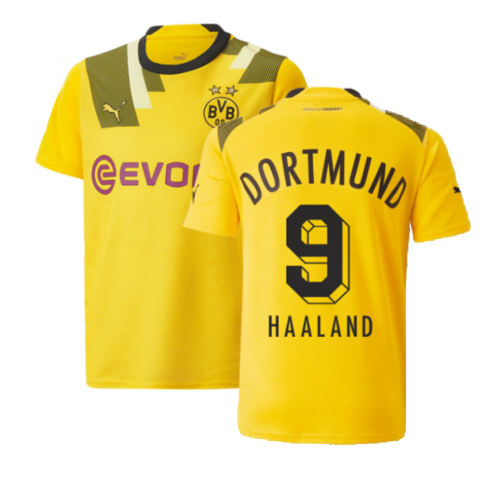 2022-2023 Borussia Dortmund CUP Shirt (Kids) (HAALAND 9)