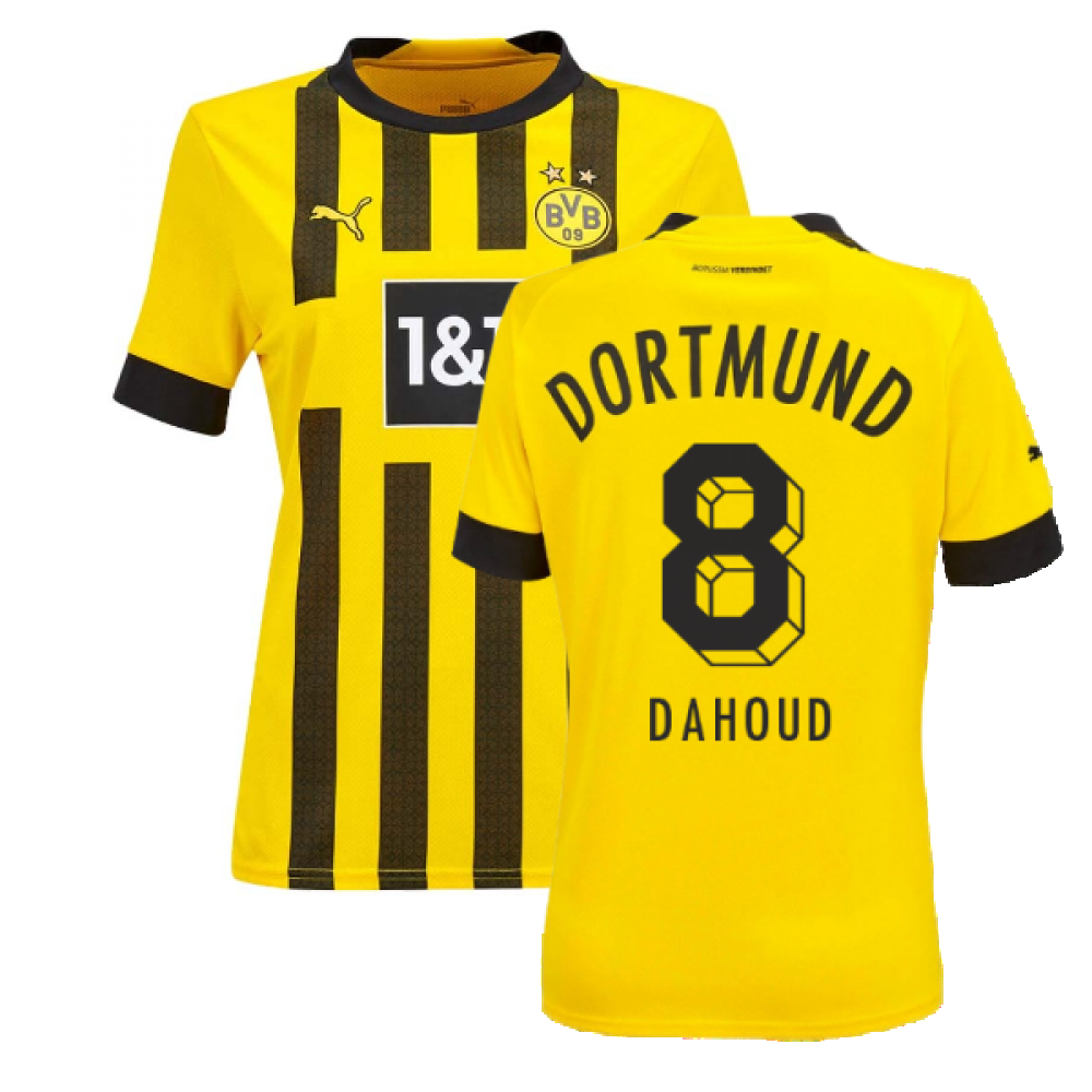 2022-2023 Borussia Dortmund Home Shirt - Ladies (DAHOUD 8)