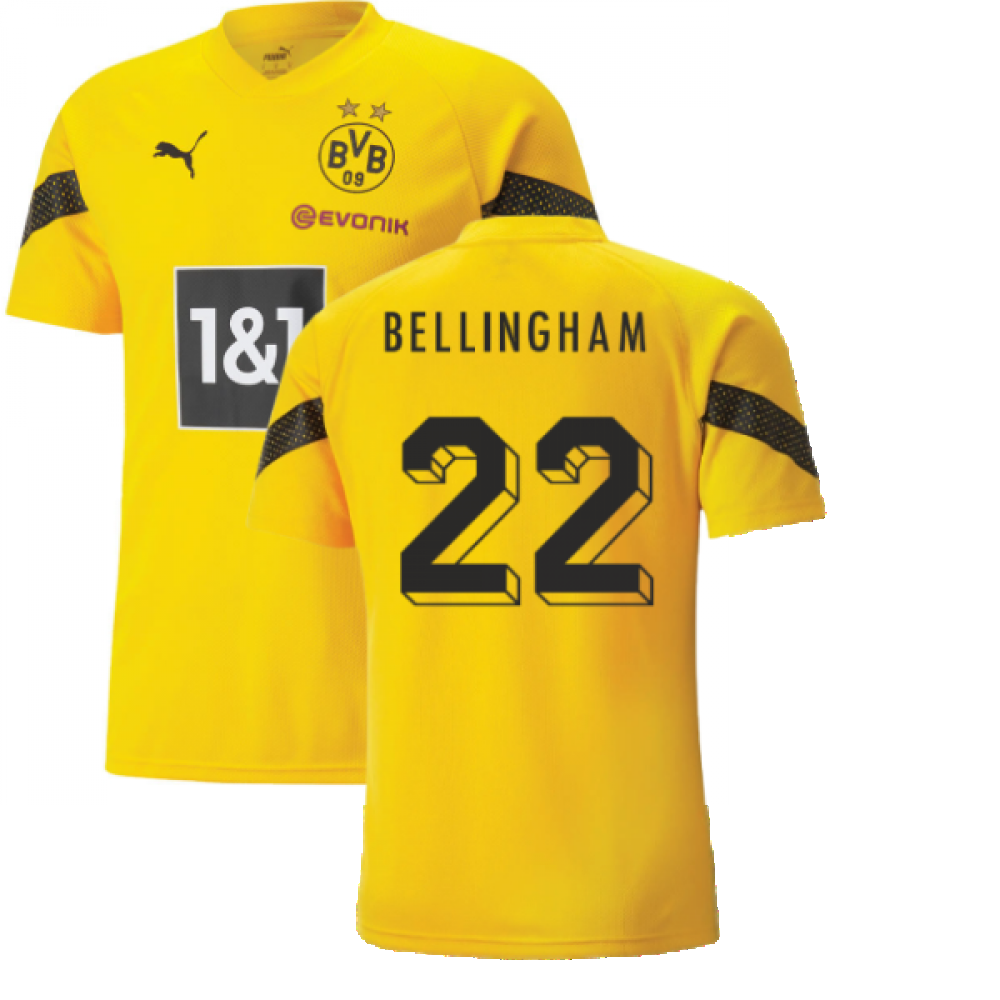 2022-2023 Borussia Dortmund Training Jersey (Yellow) (BELLINGHAM 22)