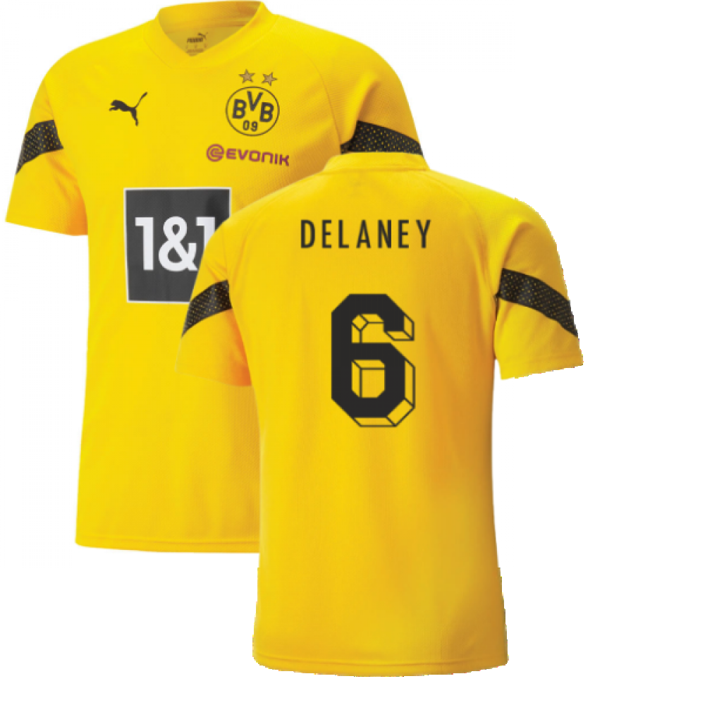 2022-2023 Borussia Dortmund Training Jersey (Yellow) (DELANEY 6)