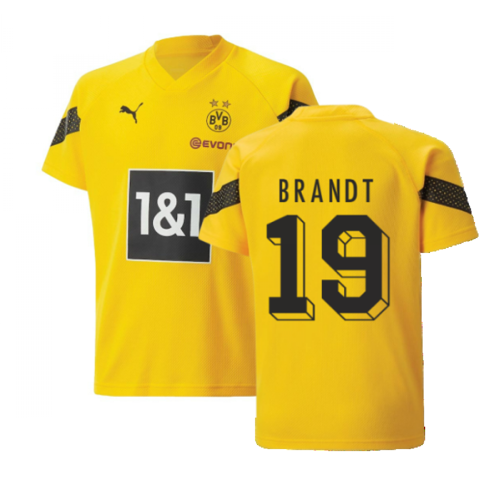 2022-2023 Borussia Dortmund Training Jersey (Yellow) - Kids (BRANDT 19)