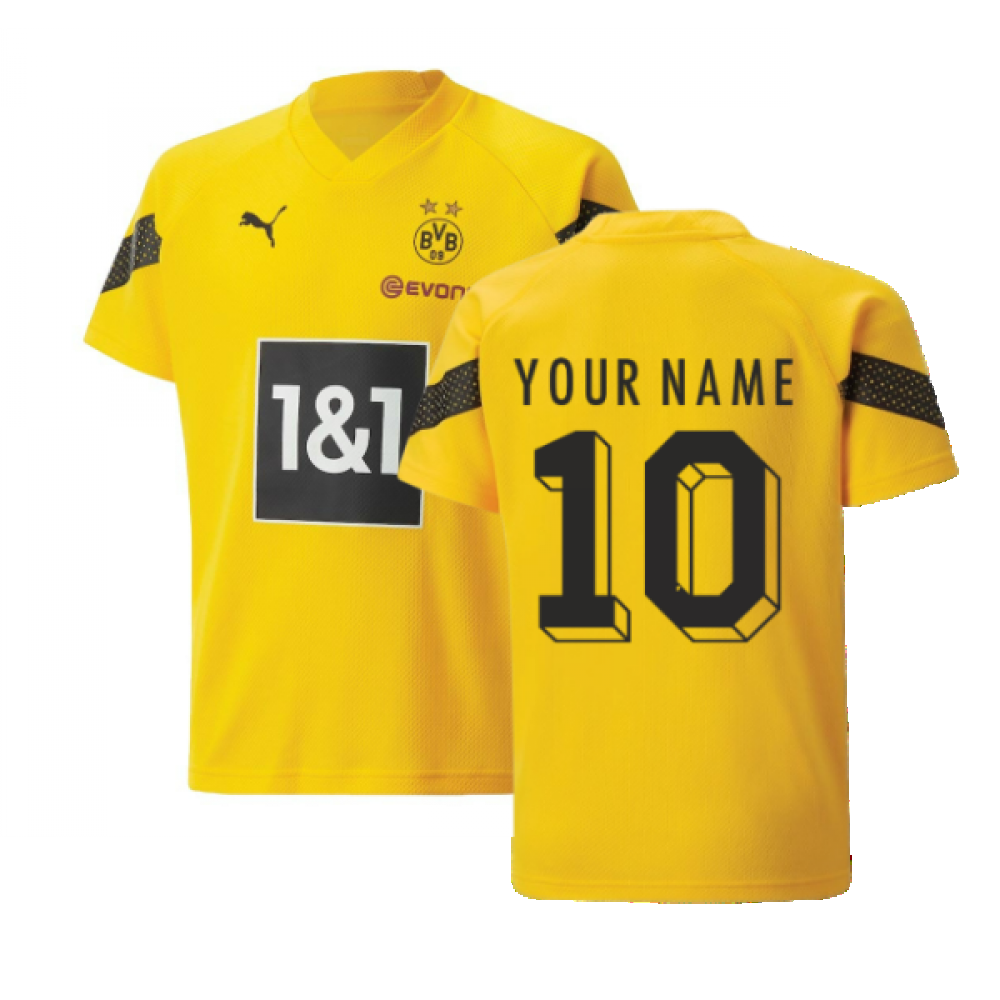 2022-2023 Borussia Dortmund Training Jersey (Yellow) - Kids (Your Name)