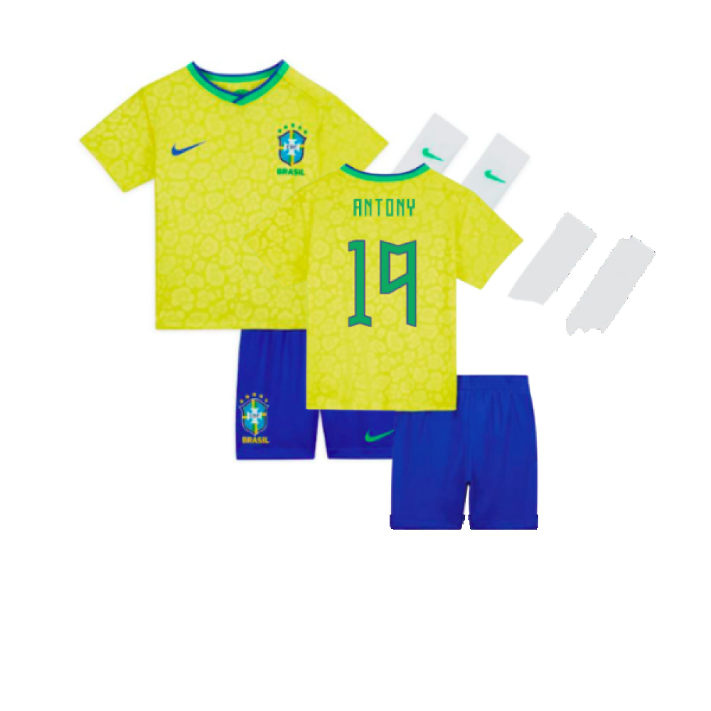 2022-2023 Brazil Home Infants Baby Kit (Antony 19)