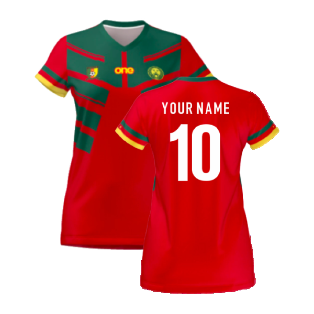 2022-2023 Cameroon Third Red Pro Shirt (Ladies) (Your Name)