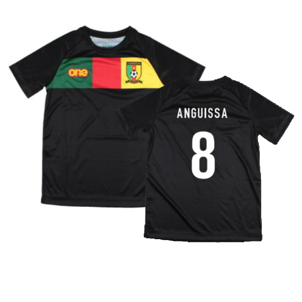 2022-2023 Cameroon Training Tee (Black) - Kids (ANGUISSA 8)