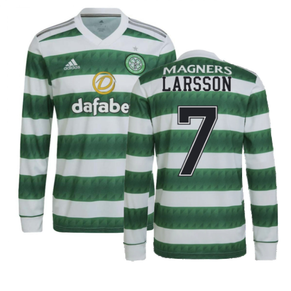 2022-2023 Celtic Long Sleeve Home Shirt (LARSSON 7)