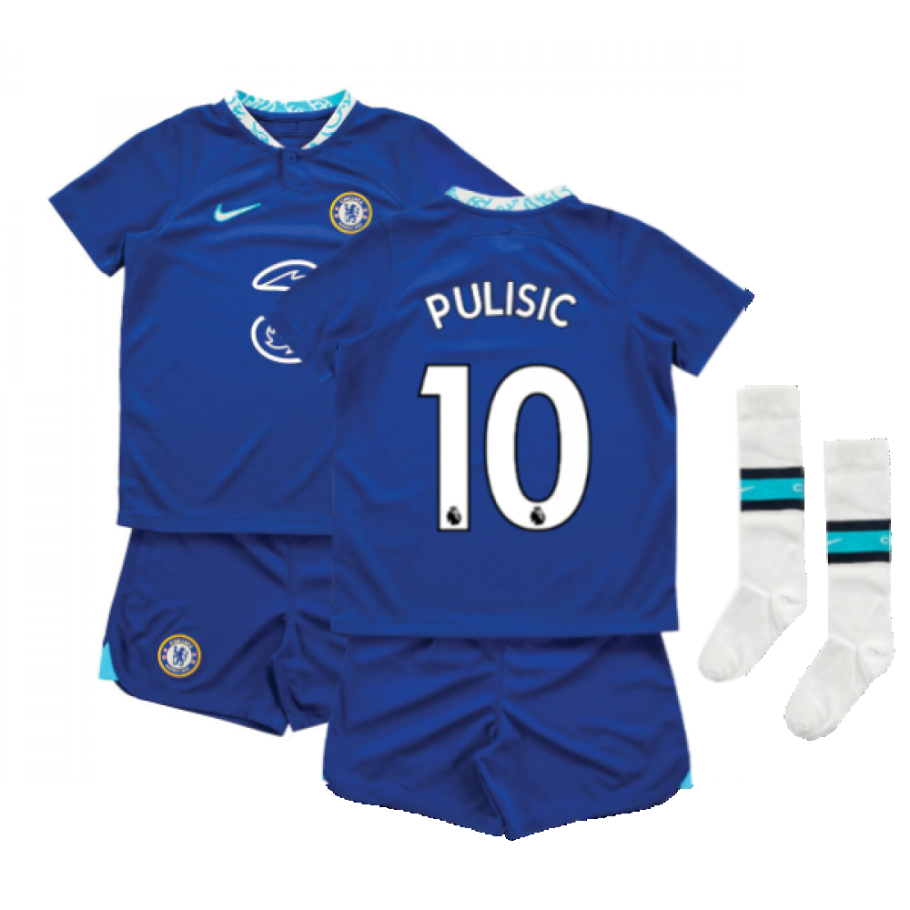 2022-2023 Chelsea Little Boys Home Mini Kit (PULISIC 10)