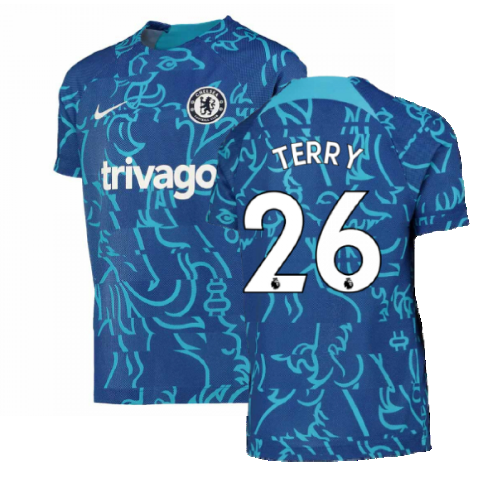 2022-2023 Chelsea Pre-Match Training Shirt (Blue) - Kids (TERRY 26)