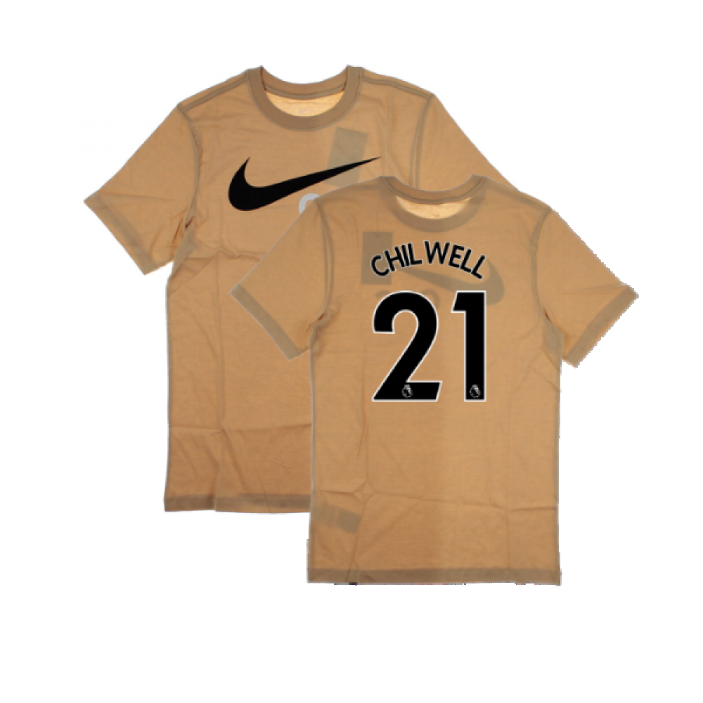 2022-2023 Chelsea Swoosh Tee (Beige) (CHILWELL 21)