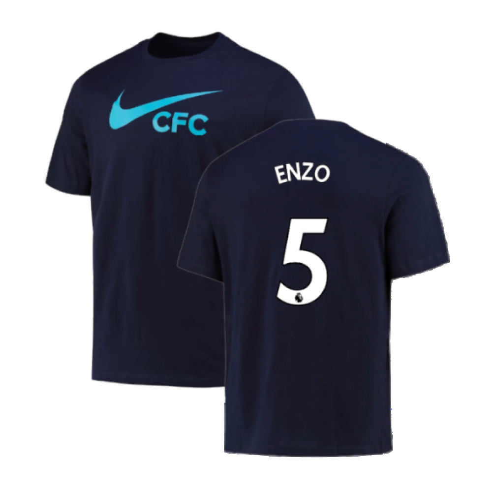 2022-2023 Chelsea Swoosh Tee (Navy) (Enzo 5)