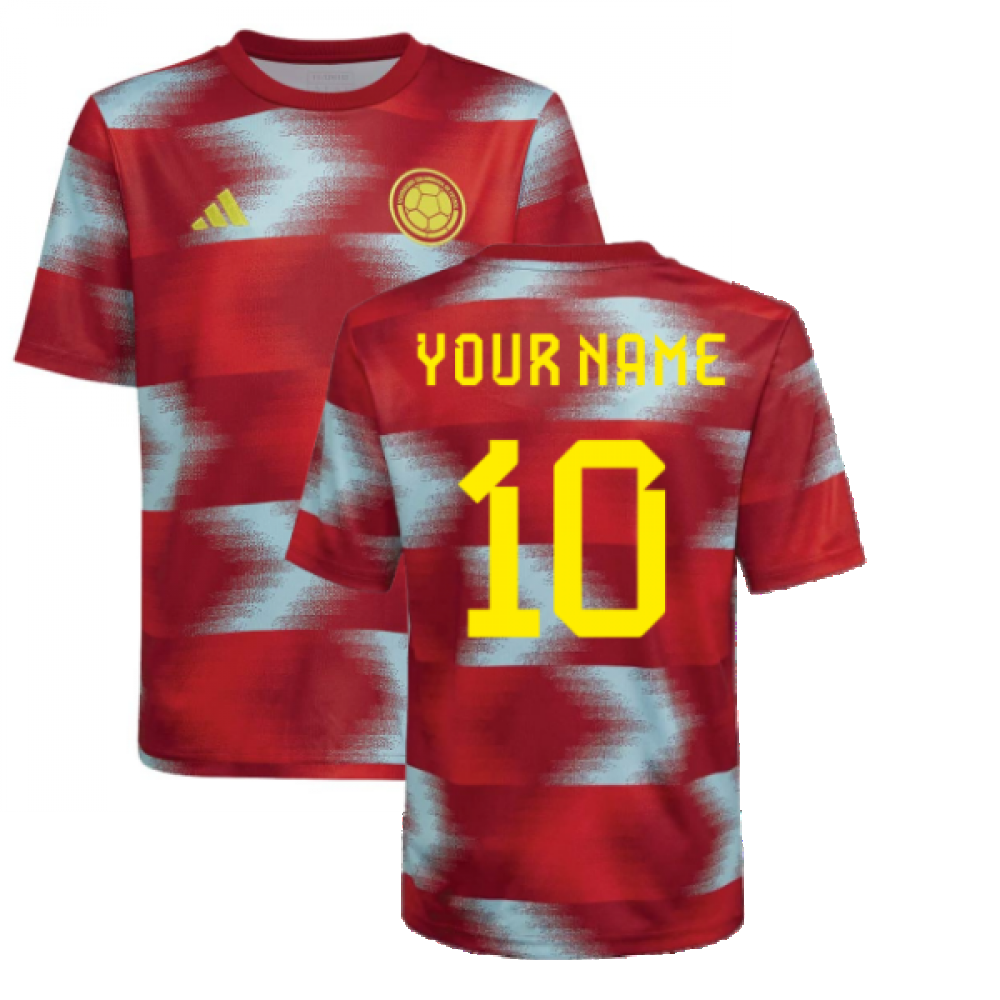 2022-2023 Colombia Pre-Match Shirt (Kids) (Your Name)