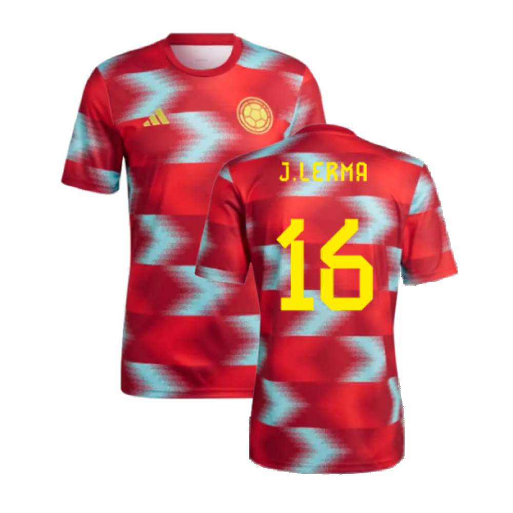 2022-2023 Colombia Pre-Match Shirt (Red) (J.LERMA 16)