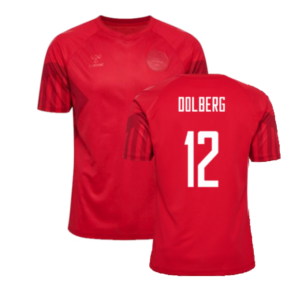 2022-2023 Denmark Home Jersey (Dolberg 12)