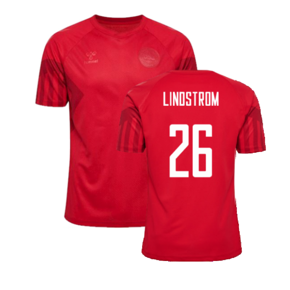 2022-2023 Denmark Home Jersey (Lindstrom 26)