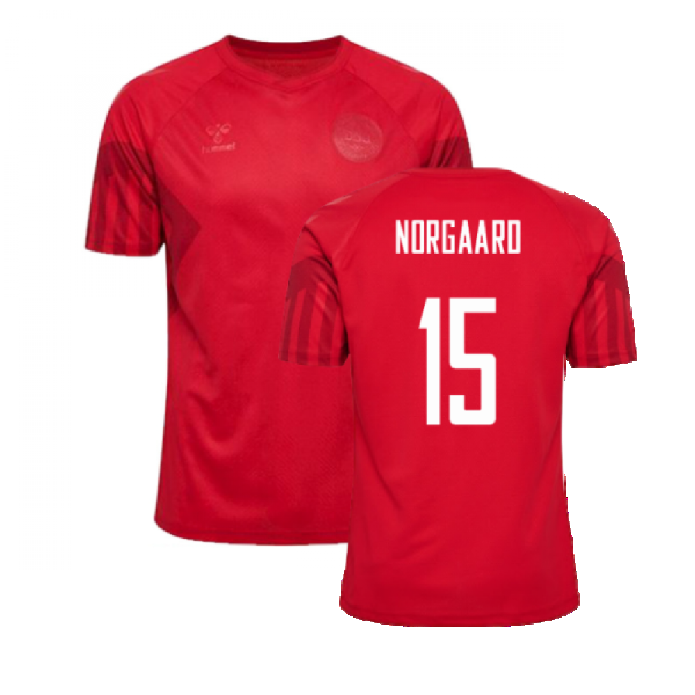 2022-2023 Denmark Home Jersey (Norgaard 15)