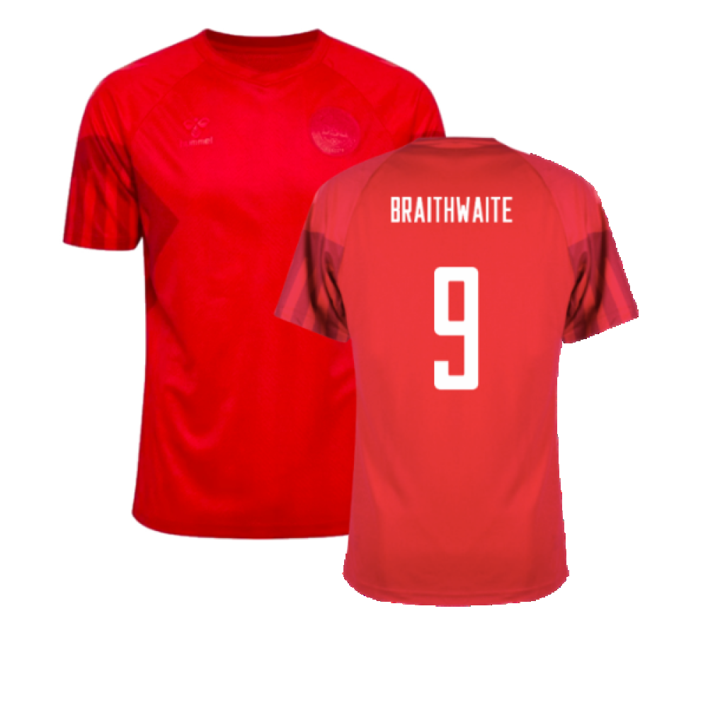 2022-2023 Denmark Home Shirt - Kids (Braithwaite 9)