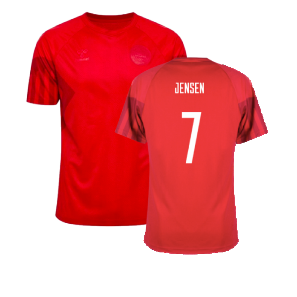 2022-2023 Denmark Home Shirt - Kids (Jensen 7)