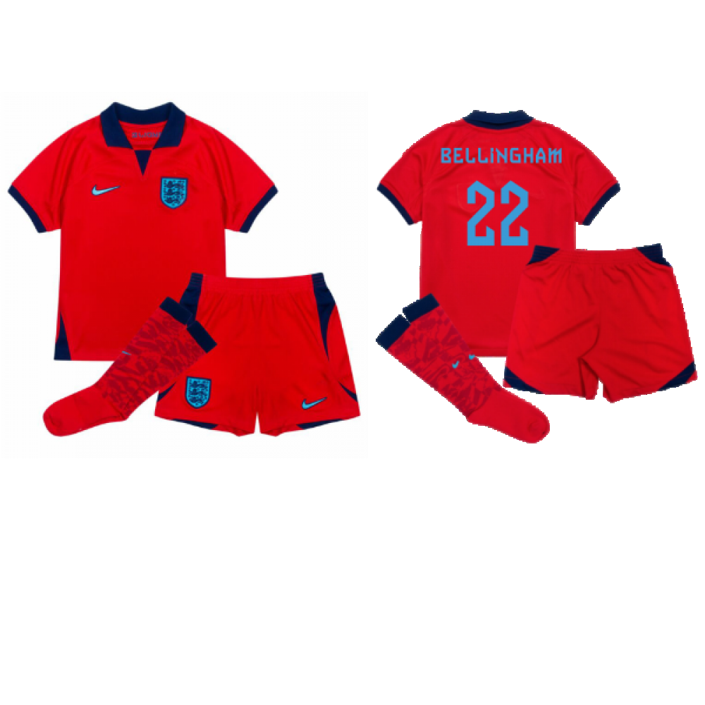 2022-2023 England Away Mini Kit (Bellingham 22)