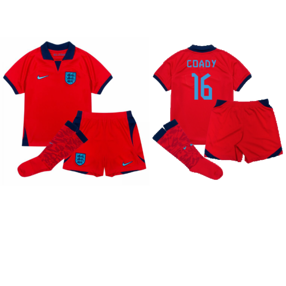 2022-2023 England Away Mini Kit (Coady 16)