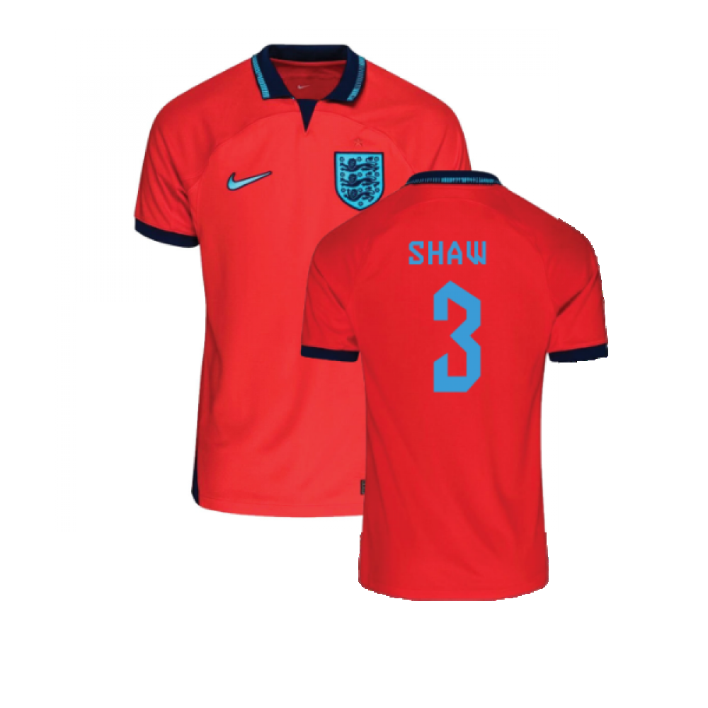 2022-2023 England Away Shirt (Kids) (Shaw 3)
