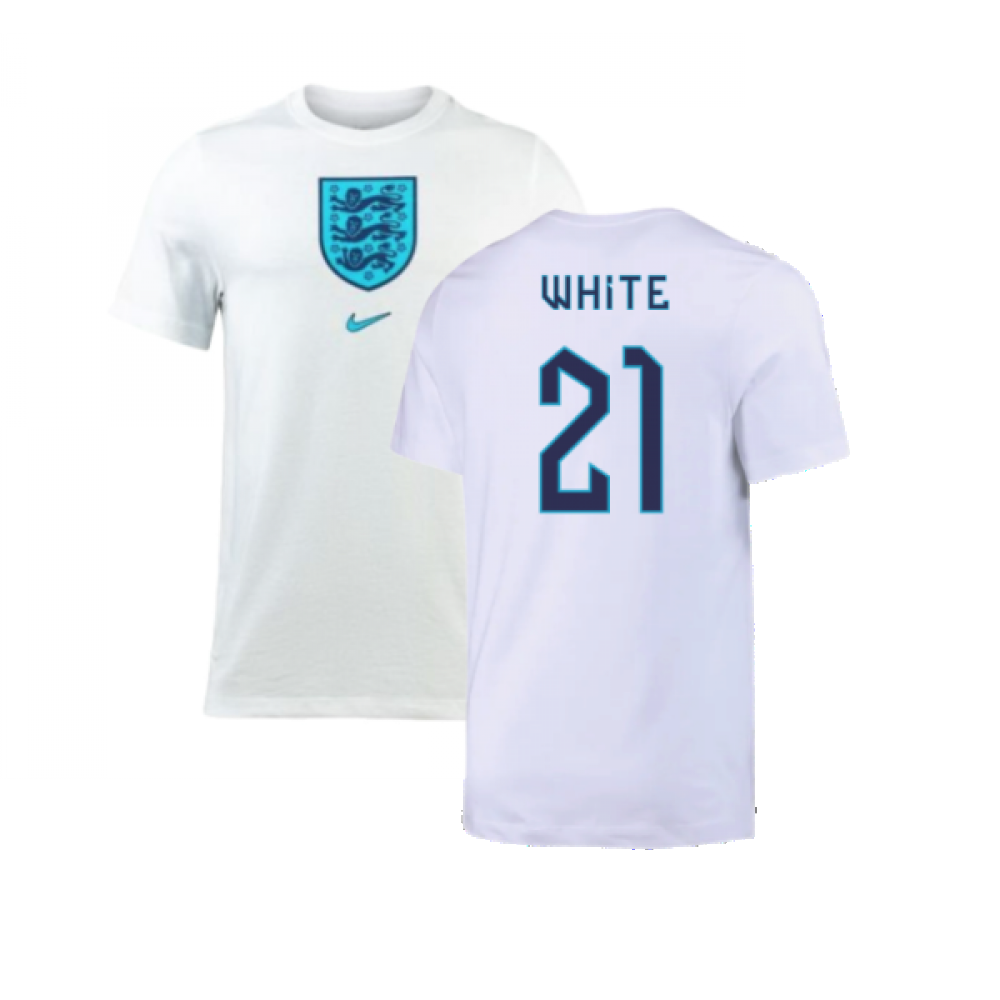 2022-2023 England Crest Tee (White) (White 21)