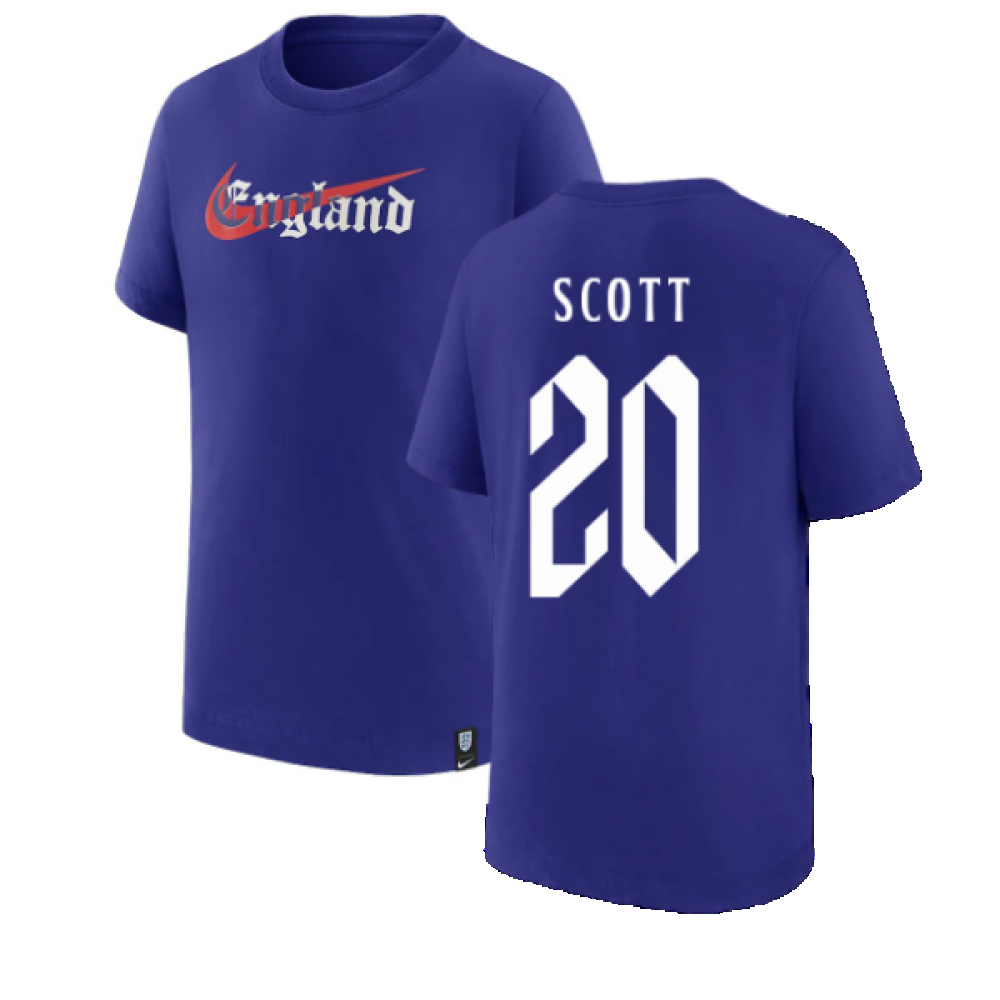 2022-2023 England Swoosh Tee (Light Concord) (SCOTT 20)