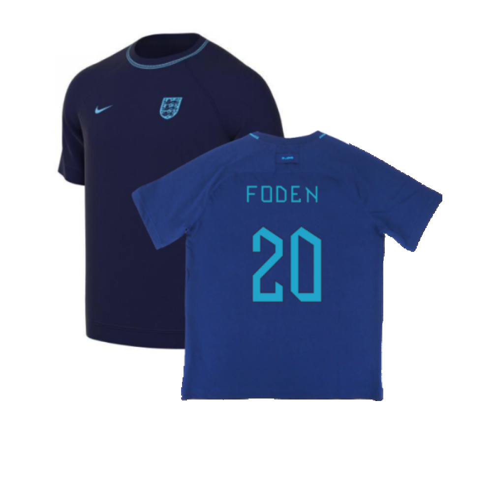 2022-2023 England Travel Top (Navy) (Foden 20)