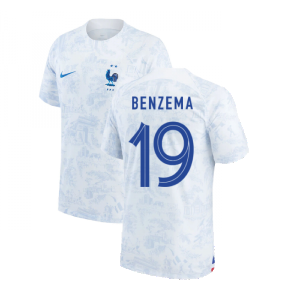 2022-2023 France Away Shirt (BENZEMA 19)