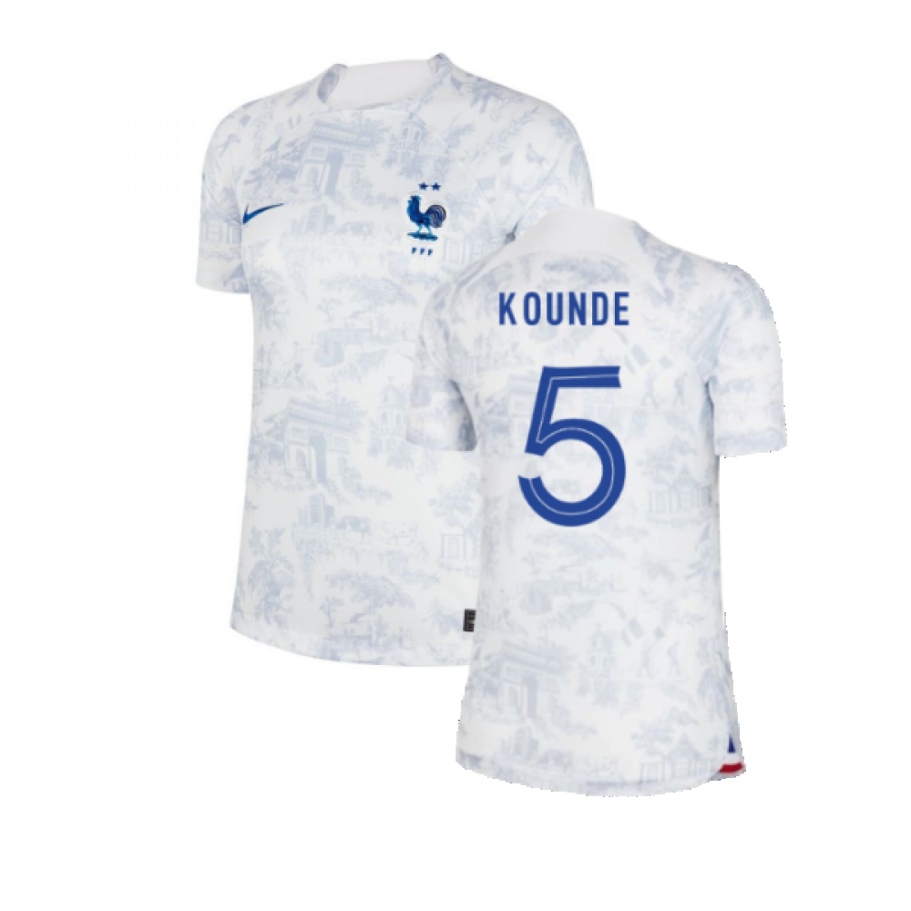 2022-2023 France Away Shirt (Ladies) (Kounde 5)