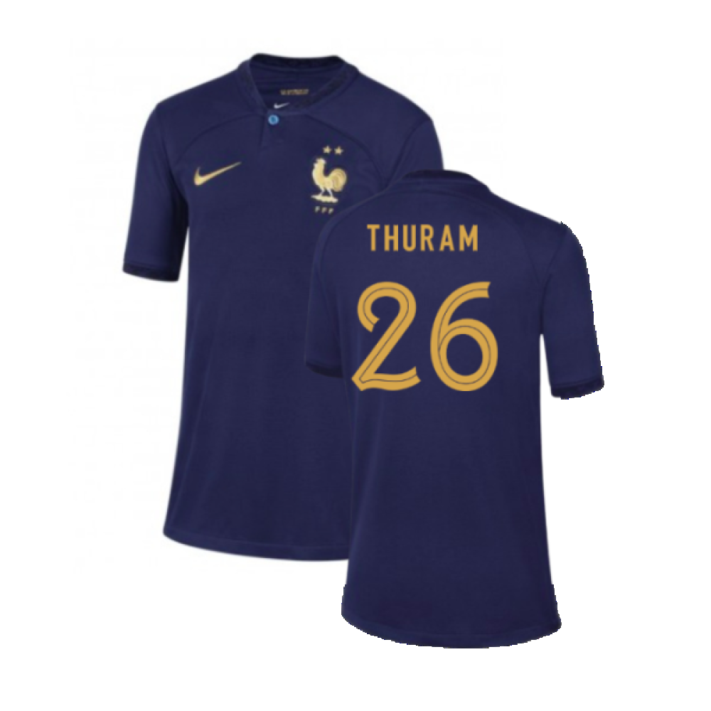 2022-2023 France Home Shirt - Kids (Thuram 26)