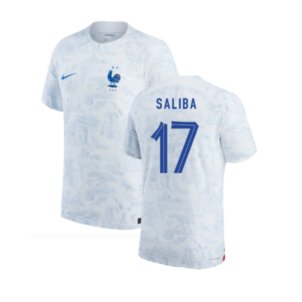 2022-2023 France Match ADV Dri-Fit Away Shirt (Saliba 17)